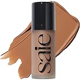 Saie Dew Bronze - Hydrating Liquid Bronzer Stick For a Sun Kissed Glow - Liquid Contour Stick Infused with Nourishing Skin Care Ingredients - Sculpted Face Makeup Essential - Sand (0.4 oz)