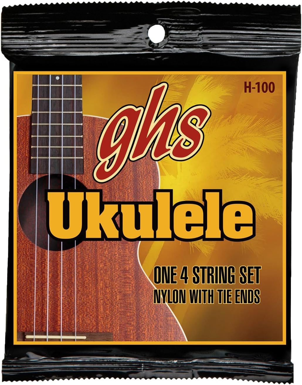 GHS 100 Strings Baritone Ukulele,Silver
