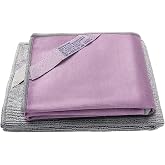 &Nu;&omicron;ɾԝехMicrofiber Window Cleaning Cloths, Glass Cleaning Cloth for Streak-Free Windows, Mirrors, Windshield, Car &amp; Household Cleaning - Reusable &amp; Washable Micro Fiber Towel (1 Purple 1 Grey Pack)
