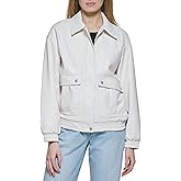Levi's Women's Faux Leather Lightweight Dad Bomber Jacket