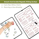 DumanAsen Dry Erase Whiteboard Double Sided 60cm x 40cm with Pens Eraser Black view 4