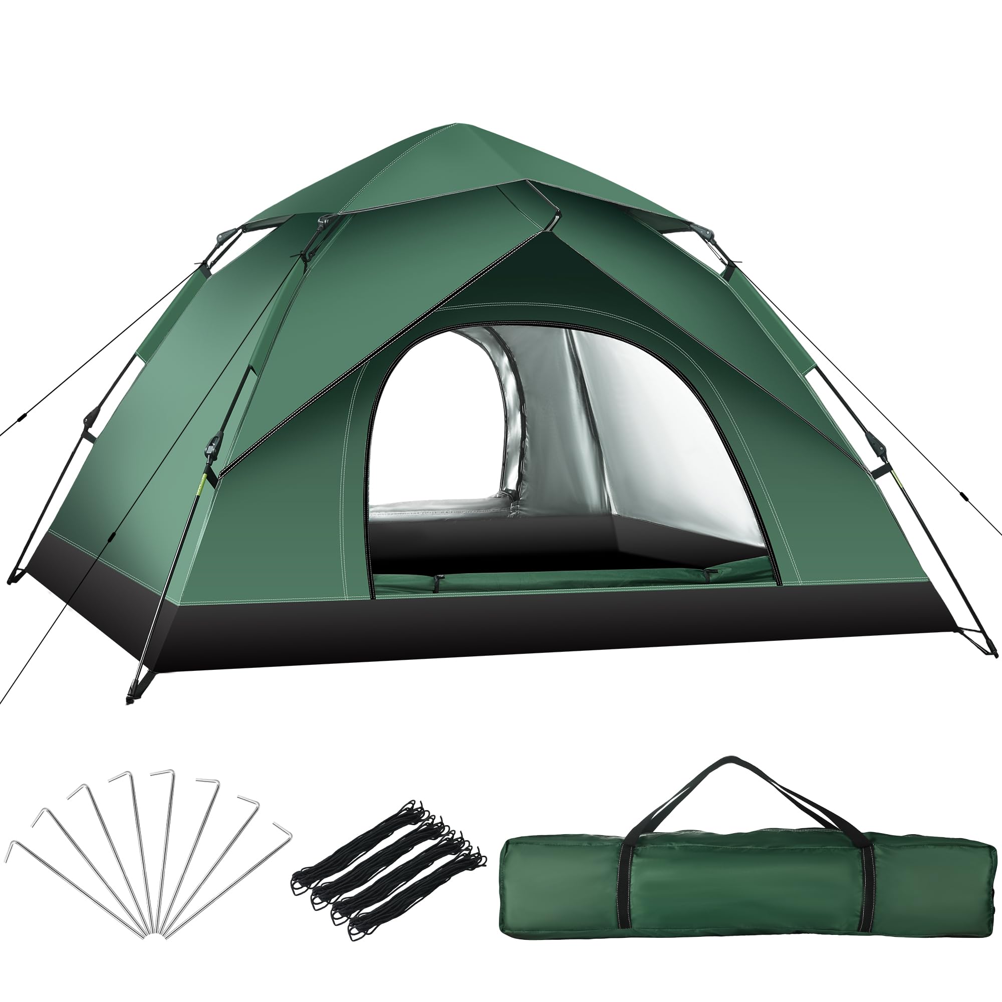 View 1 of 1-2 Person Camping Tent, Tents for Camping Waterproof Lightweight Easy Set Up, Professional Grade Waterproof Tents with Rainfly for Outdoor Hiking