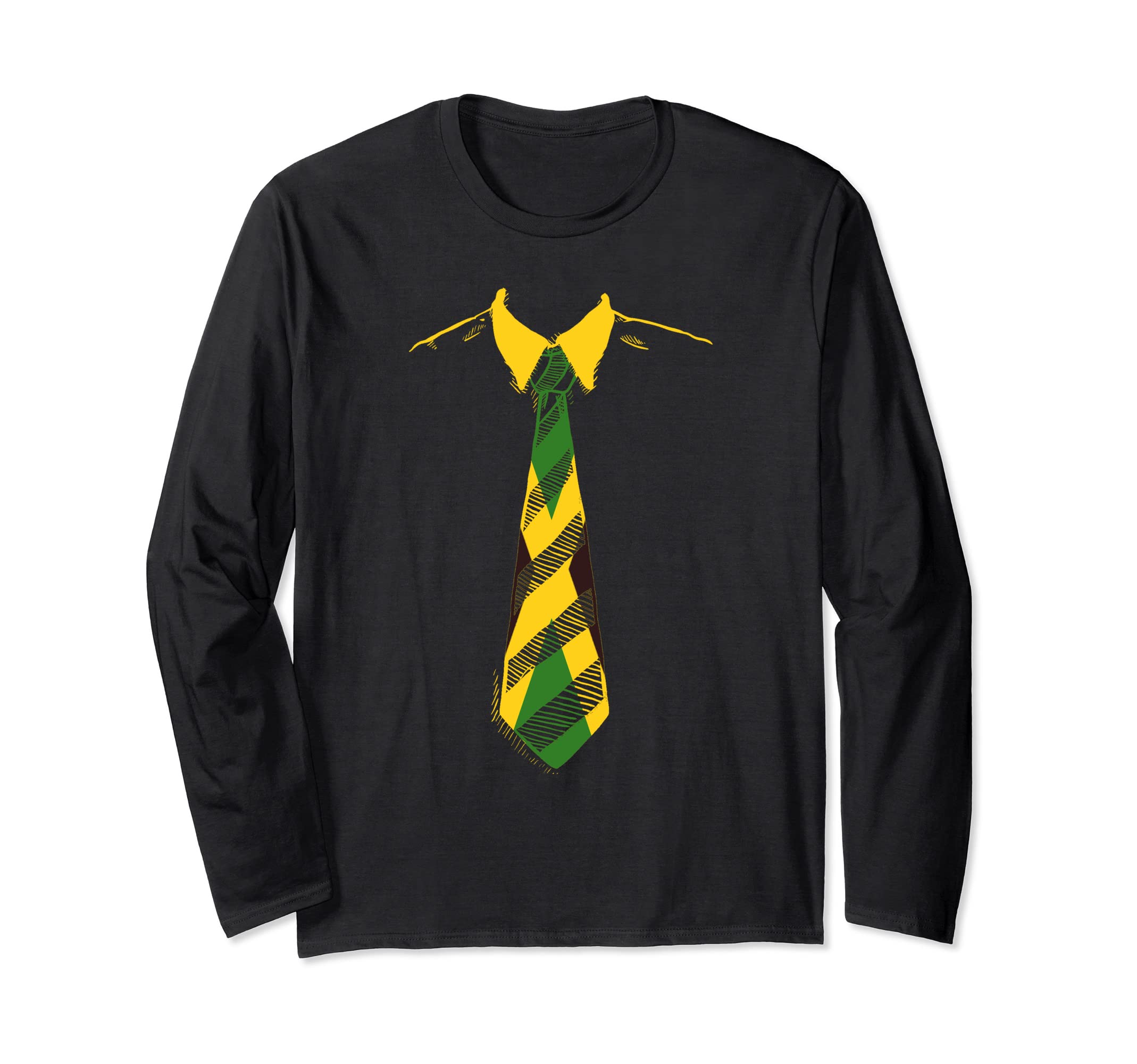 I Love Jamaica Jamaican Flag Caribbean Reggae Long Sleeve T-Shirt