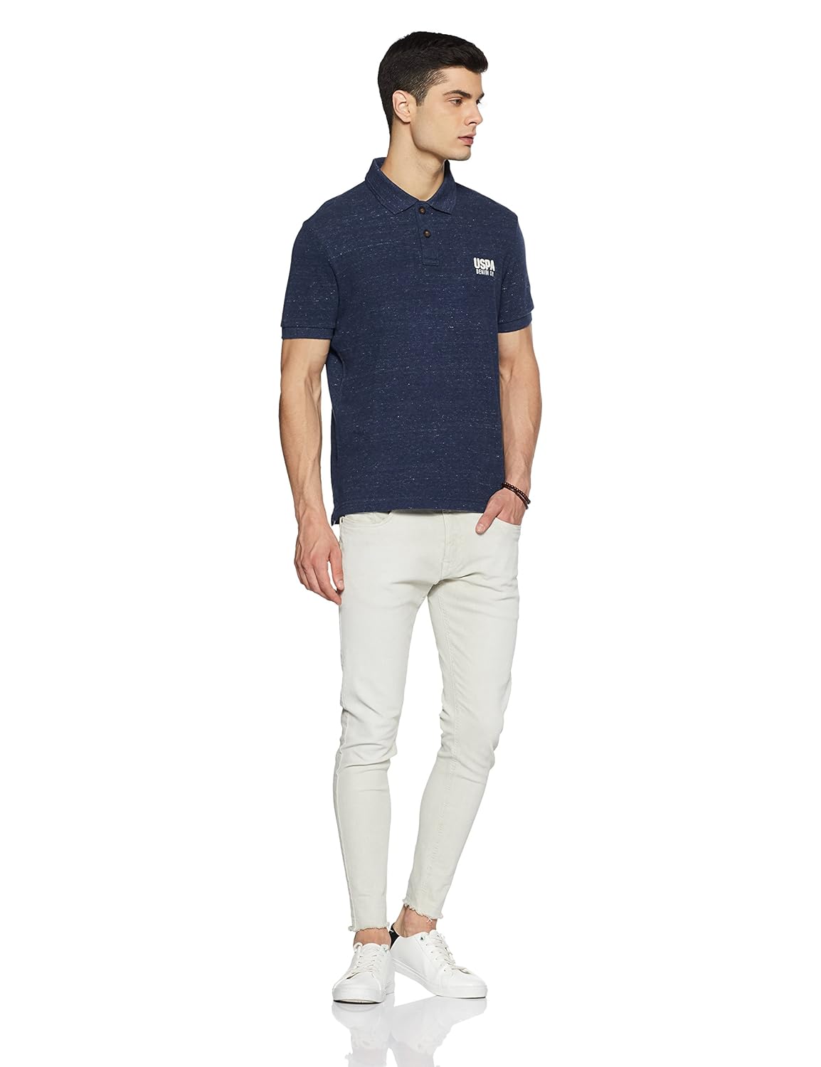 us polo association men's geometric print regular fit polo