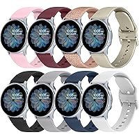 8 Pack Bands for Samsung Galaxy Watch Active 2 40mm 44mm & Active 40mm & Galaxy Watch 4 40mm 44mm & Galaxy Watch 4…