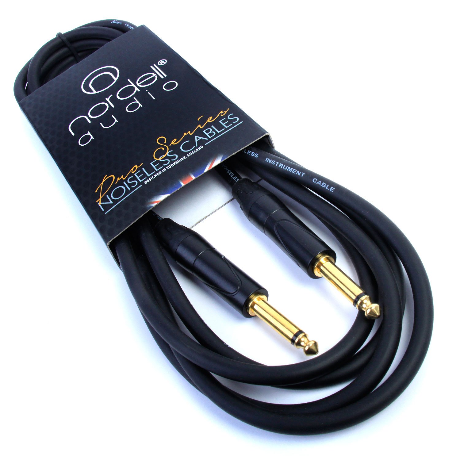 Nordell Pro Guitar Lead/Cable: 10ft/3m Electric/Electro-Acoustic/Bass
