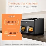 COSORI Dual Air Fryer 8.5L 8-In-1 Twin Baskets Sync Cook Finish view 2