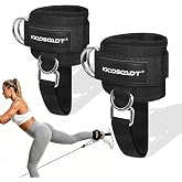 Ankle Straps for Cable Machine Women,Padded Ankle Cuffs with Under-Shoe Support Strap, Cable Kickback Straps for Glute Workouts, Leg Extensions &amp; Hip Abductors