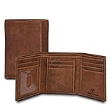 Leather Trifold Wallet For Men - RFID Blocking - 7