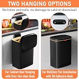TESIN 8 Liter Hanging Kitchen Compost Bin with Inner Bucket Black view 7