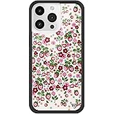 Wildflower Cases - Compatible with iPhone 15 Pro Max | Protective Black Bumper, 6.5ft Drop Test Certified, Women Owned Small Business | Fruit Cherries Strawberry Floral Cute Trendy | Berry World