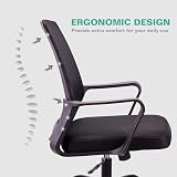 T-THREE Adjustable Ergonomic Office Chair Mesh Back Lumbar Support Black view 7