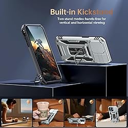 Goodon for iPhone 13 Pro Max Case with Sliding