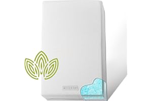 MODERA Organic Cotton 2-Sided Crib Mattress | Waterproof Washable Protector w/Ventilated Foam Lining | Light 2-in-1 Baby Mattress w/Firm Support for Infant & Soft CertiPUR Foam for Toddler | 52x27.5x4”