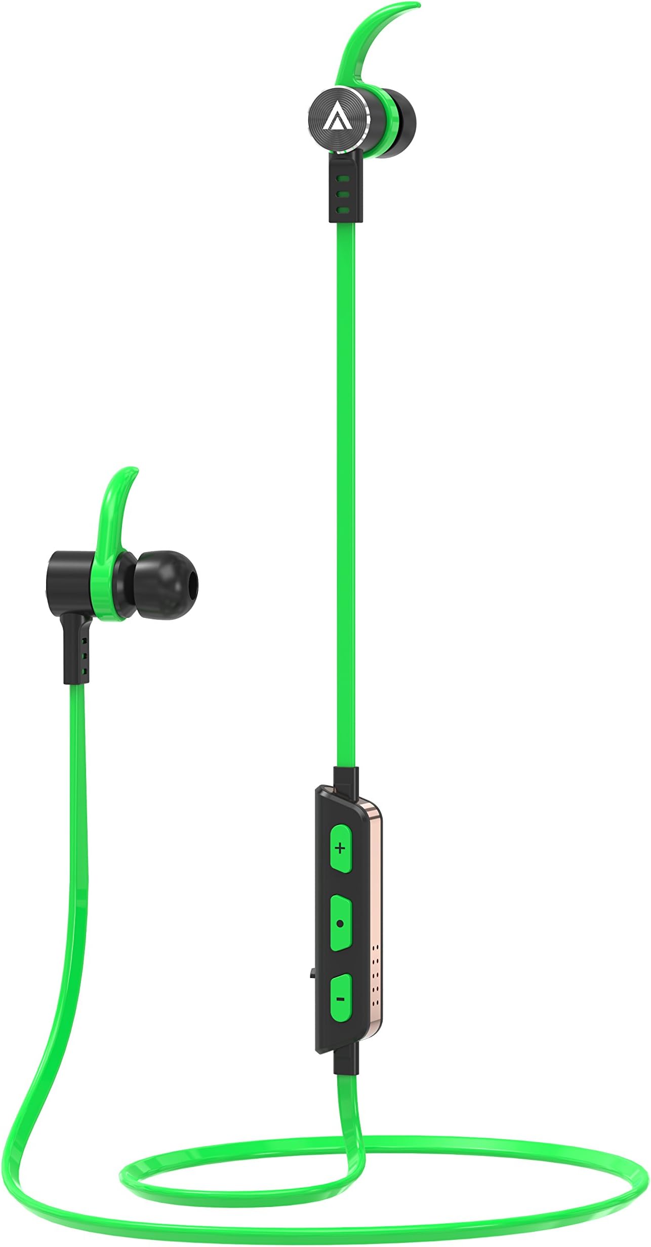 Abicor Bluetooth Headphones Wireless in Ear Earbuds V4.1 Stereo Noise Isolating Light Weight Sports Sweatproof Headset with Mic, Premium High Fidelity Bass Sound with Carrying Case- Green