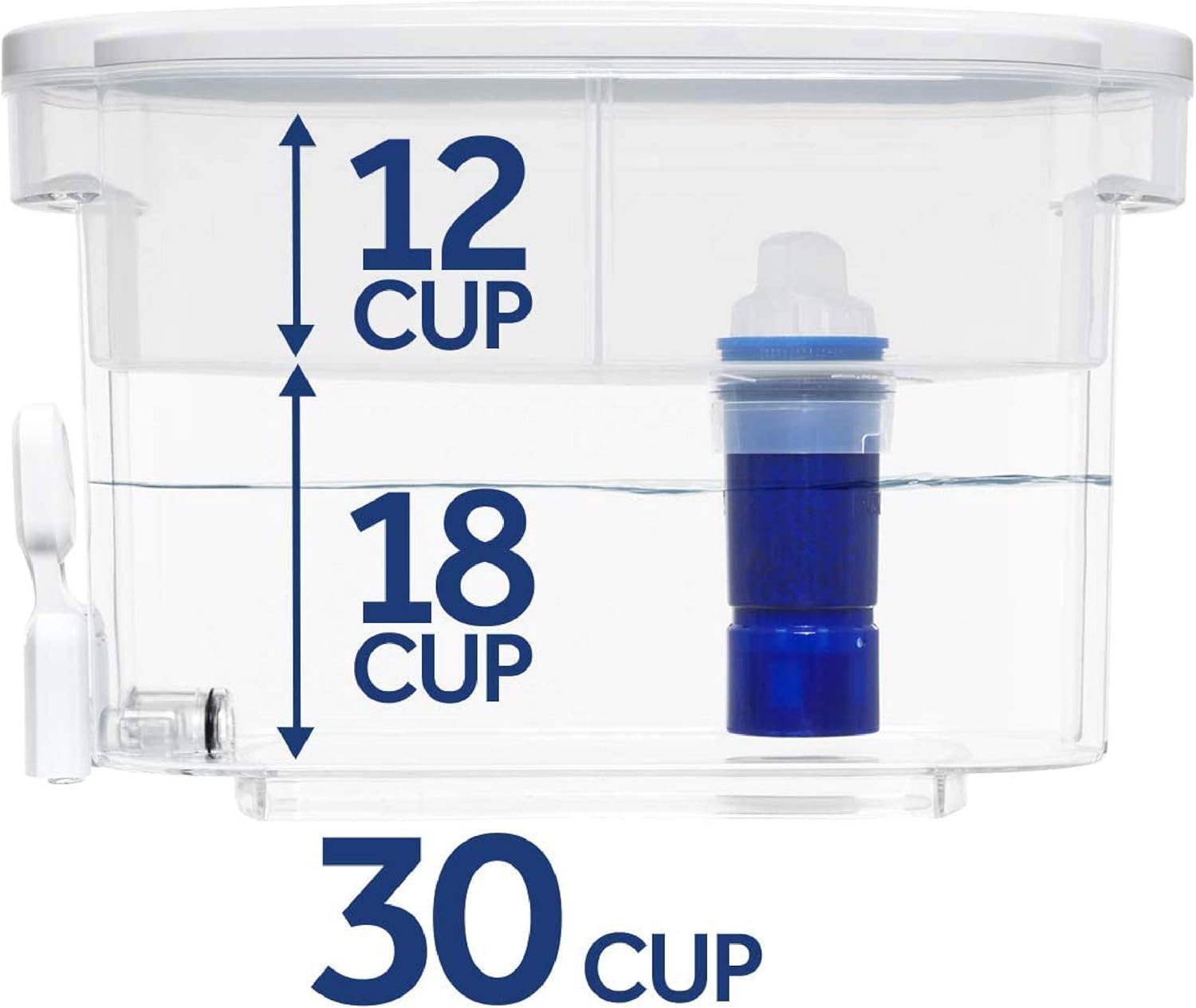 PUR Ultimate 18-Cup Water Filter Dispenser with Lead Reduction Filter, White: Kitchen & Dining