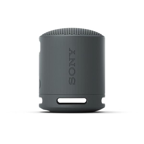 SONY SRS-XB100 WIRELESS BLUETOOTH PORTABLE LIGHTWEIGHT SUPER-COMPACT TRAVEL SPEAKER, DURABLE IP67 WATERPROOF & DUSTPROOF SHOWER SPEAKER, 16 HOUR BATTERY, VERSATILE STRAP, & HANDS-FREE CALLING, BLACK