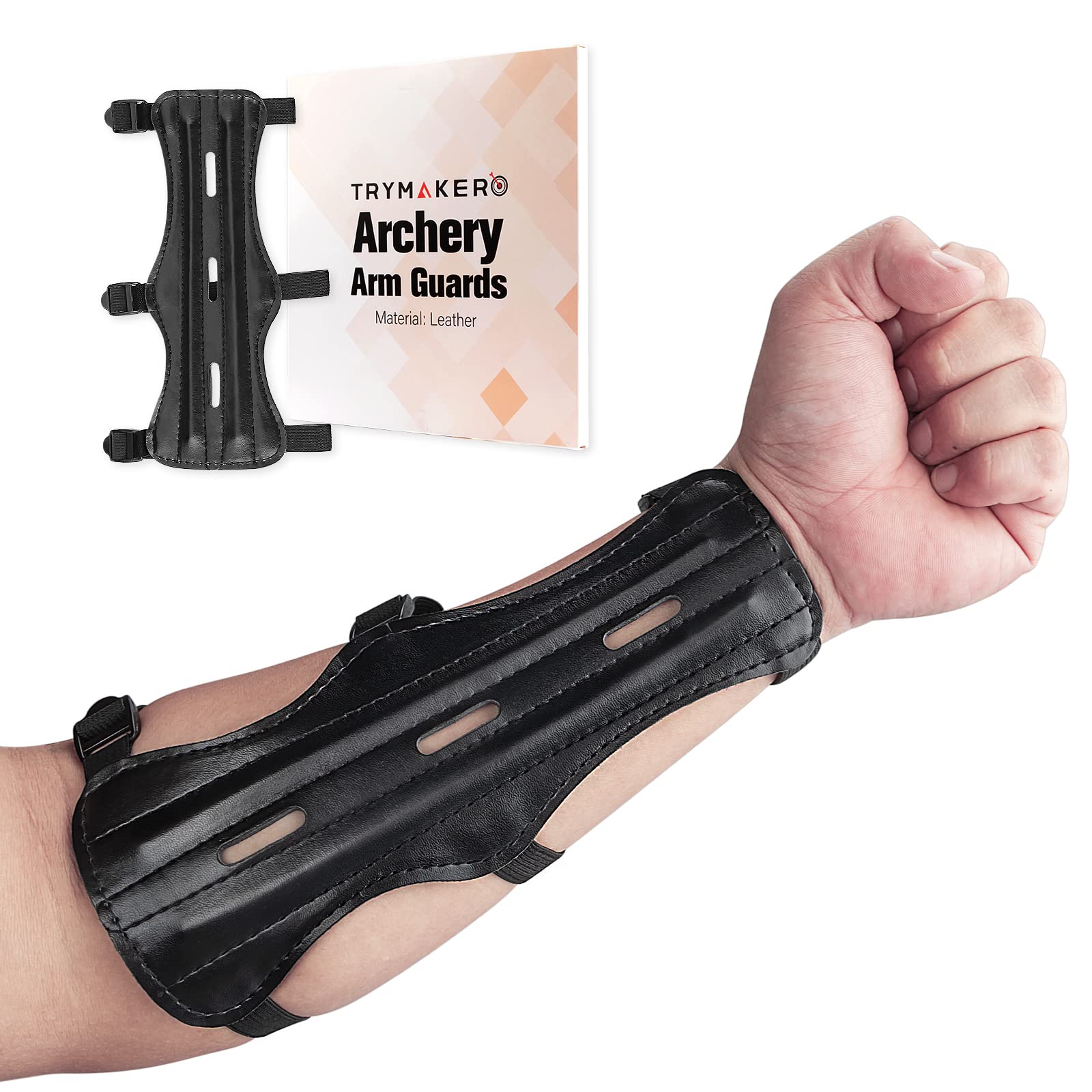 Photo 1 of Trymaker Archery Arm Guards,Arm Guards for Archery,Archery Wrist Guard for Recurve Bow and Compound Bow Youth and Adult,Archery Protective Arm Guard for Women