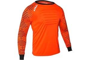 Kalci Soccer Goalie Shirt, Padded Goalkeeper Jersey, Youth/Adult & Kids Sizes, Long Sleeve Football Padded Shirt Mens