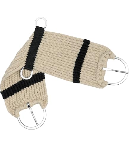 équipement équestre Confortable Cheval's Premium Cinch Western En Mohair Et Laine Pour Cheval 61 Cm - Ceinture De Selle Respirante Avec Boucles En Acier Inoxydable - Équipement Équestre Durable Et Confortable