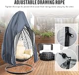Emwel Hanging Chair Cover 190x115cm Egg Swing Outdoor Waterproof Dustproof view 6