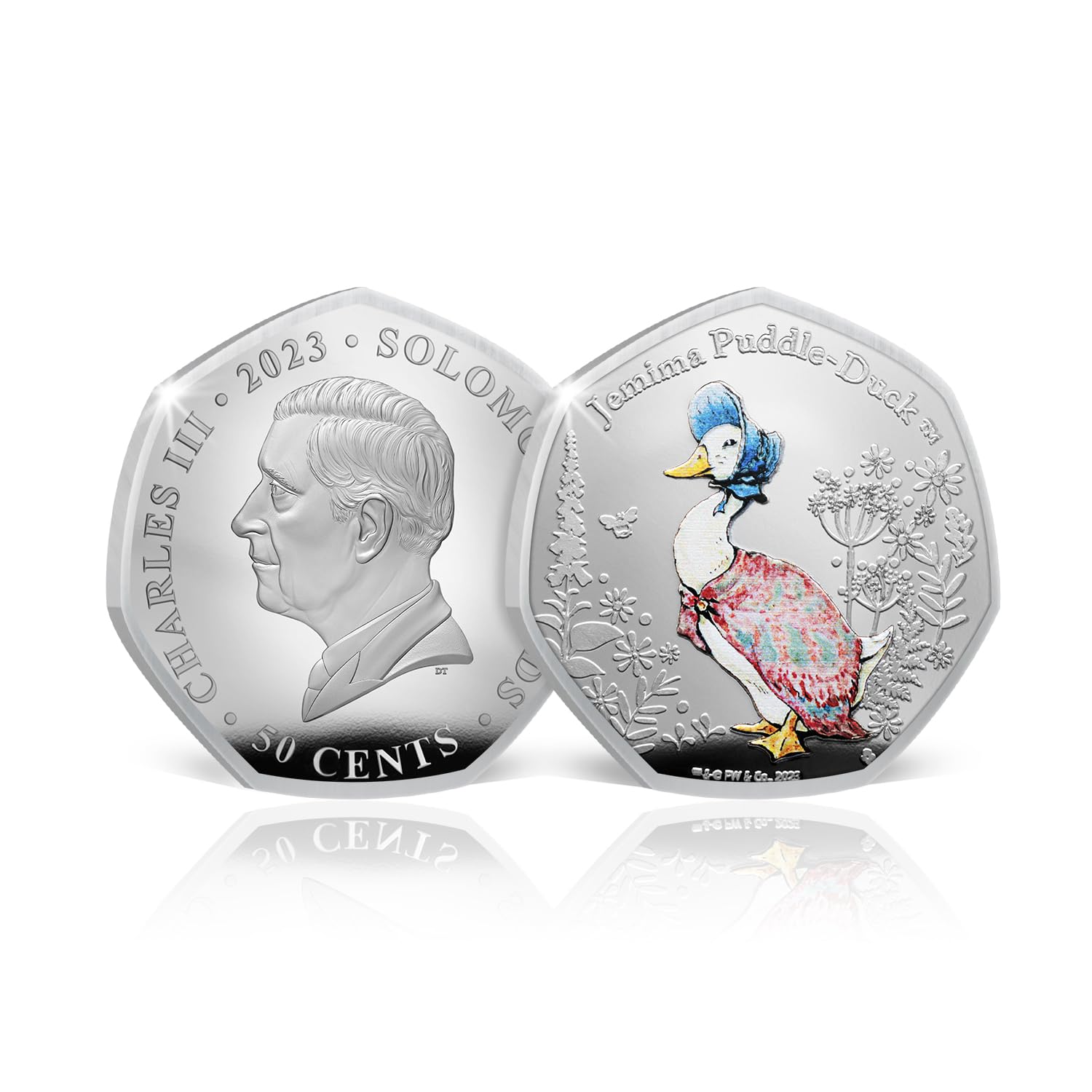The Koin Club Beatrix Potter Tale of Peter Rabbit Colour Silver Coin 2023 - Jemima Puddle Duck