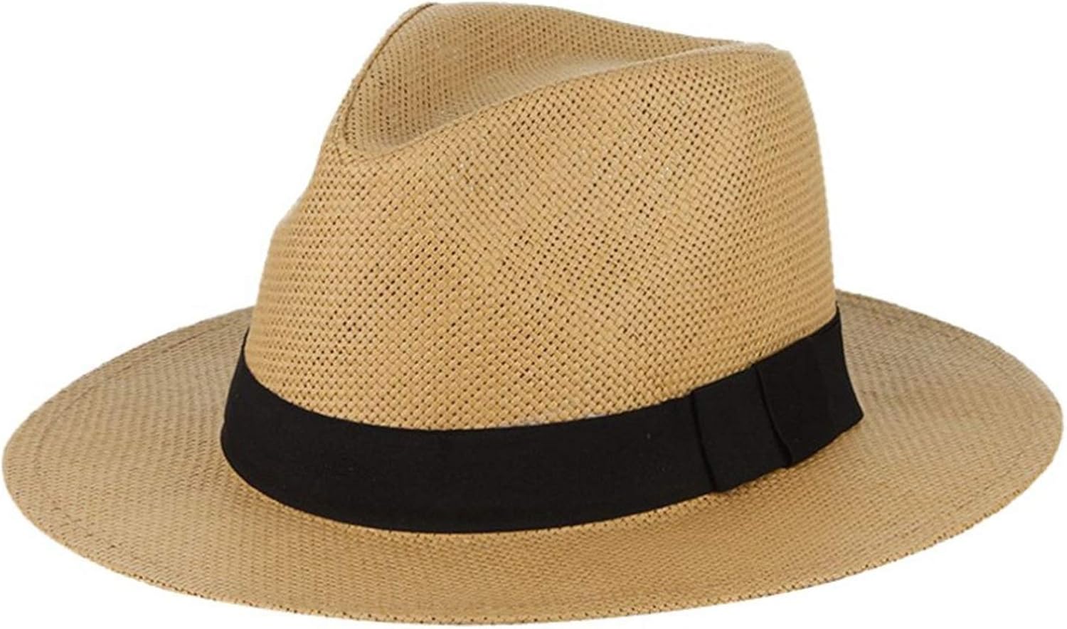 Wide Brim Flat Sun Hat Solid Breathable 