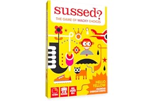 SUSSED The Wacky ‘What Would You Do?’ Social Card Game - Fun & Easy for Kids - Easter Basket Stuffer, Family Travel Game, Road Trip Activity - Ages 6 & Up - Yellow Pack