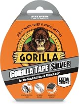 Gorilla Tape Silver 48mm x 11m Tough Weather Resistant Adhesive view 1