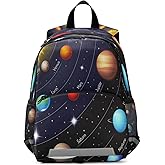 HOYYU Solar System Planet Toddler Backpack Boys Girls Kids Preschool Bookbag School Children Bag with Leash Travel Casual Daypack Kindergarten Elementary Schoolbag for Nursery Junior Primary Students