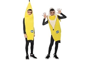 Spooktacular Creations Halloween Banana Costume Kids Tropical Fruit Jumpsuit for Unisex Child Toddler Halloween DressUp Party