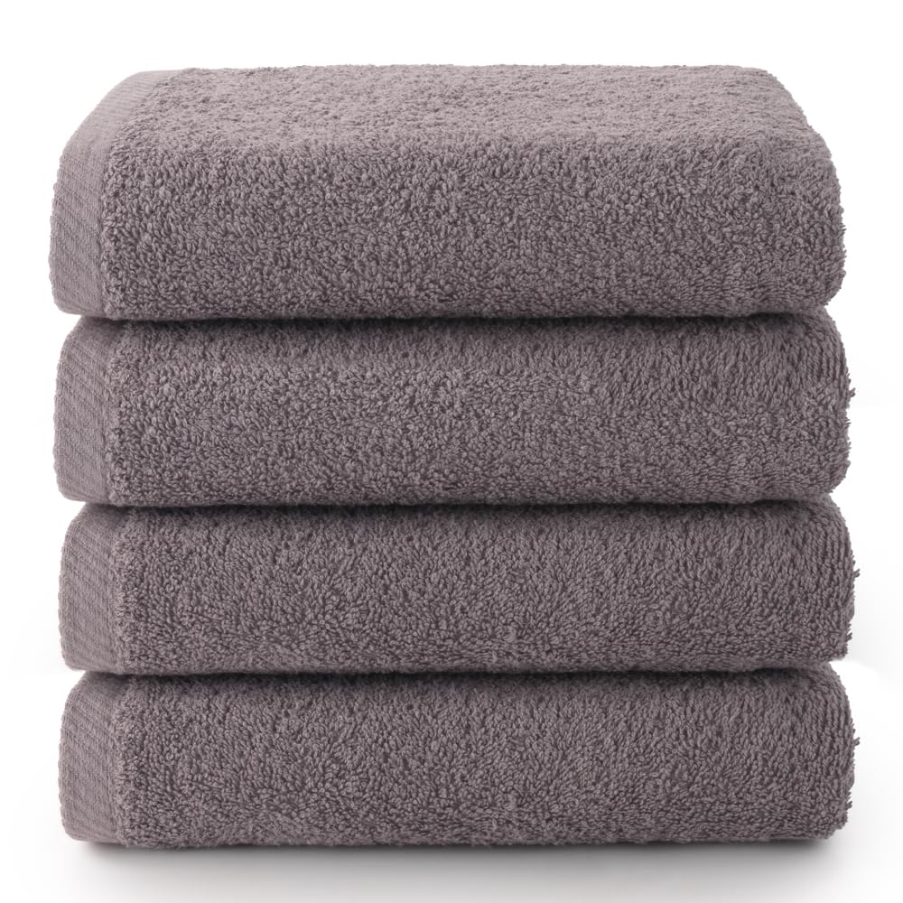 Top Towel - Towel Set - Pack 4 Large Hand Towels - Bath Towels - 50x100cm