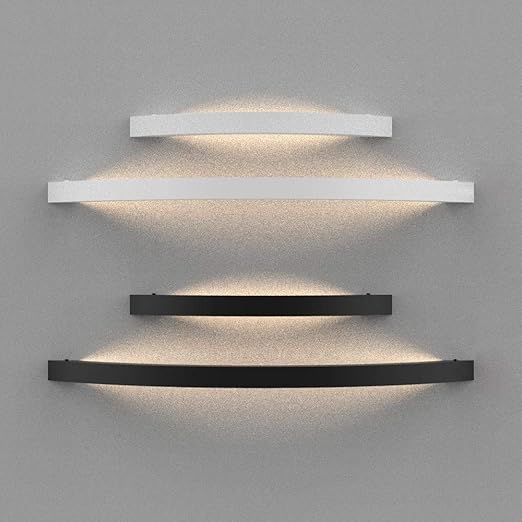 S Luce Ring L Indirekt Leuchtende Led Wandleuchte 65cm Weiss Wandlampe Amazon De Beleuchtung