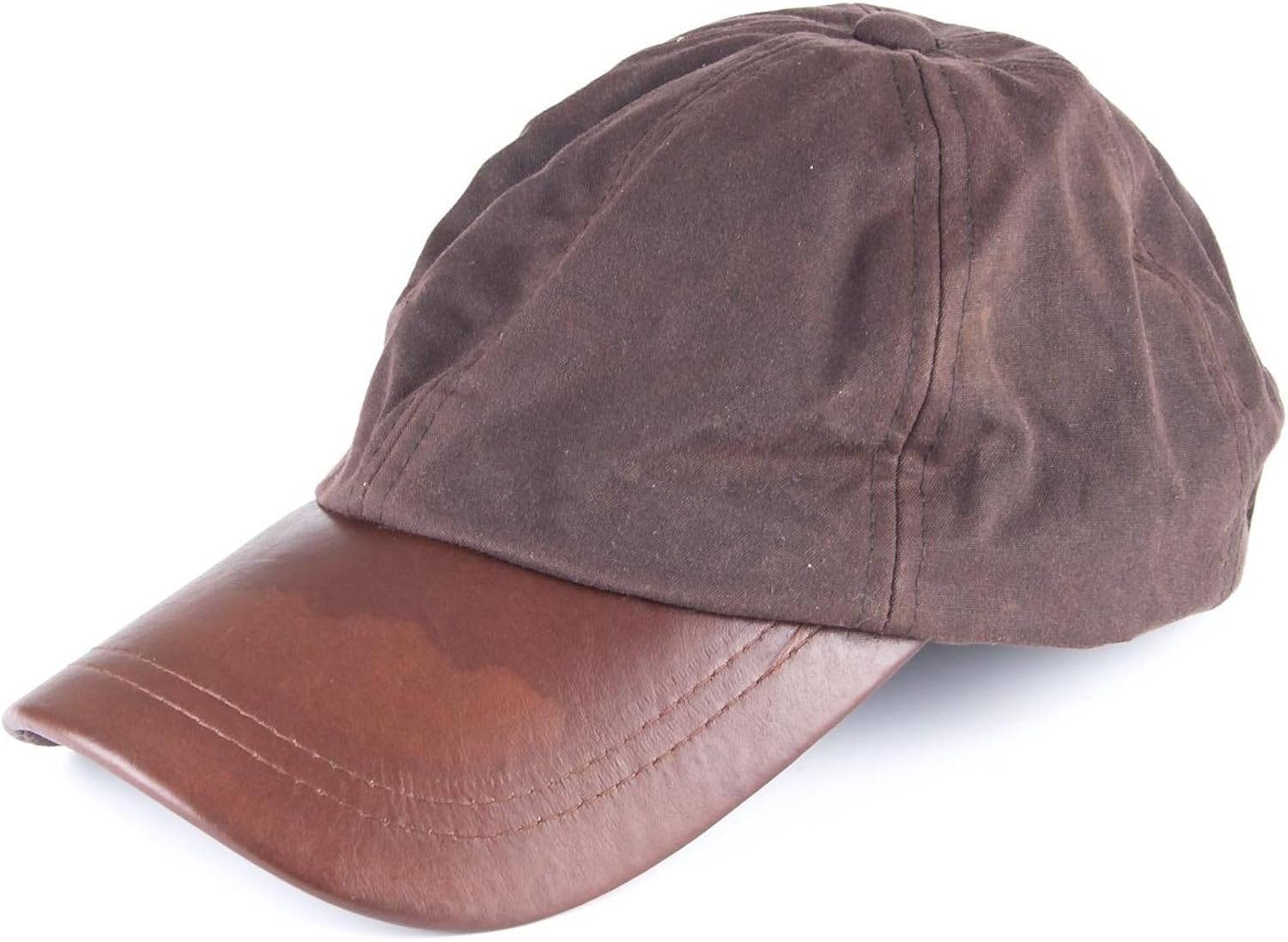 Rydale Waxed Baseball Cap with Leather Peak Brown Amazon.co.uk Clothing