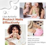 Modelones 8 in 1 Ridge Filling Nail Strengthener Base Coat 15ml White view 9