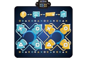 ZITRANSE 2Player Dance Mat for Kids, Electronic Double Dance Mixer Rhythm Step Play Mat,Dance pad Game Toys Music for Girls Boys,Christmas/Festival/Birthday Gifts for Kids,Age 3 4 5 6 7 8 9 10 11 12+ Year Old