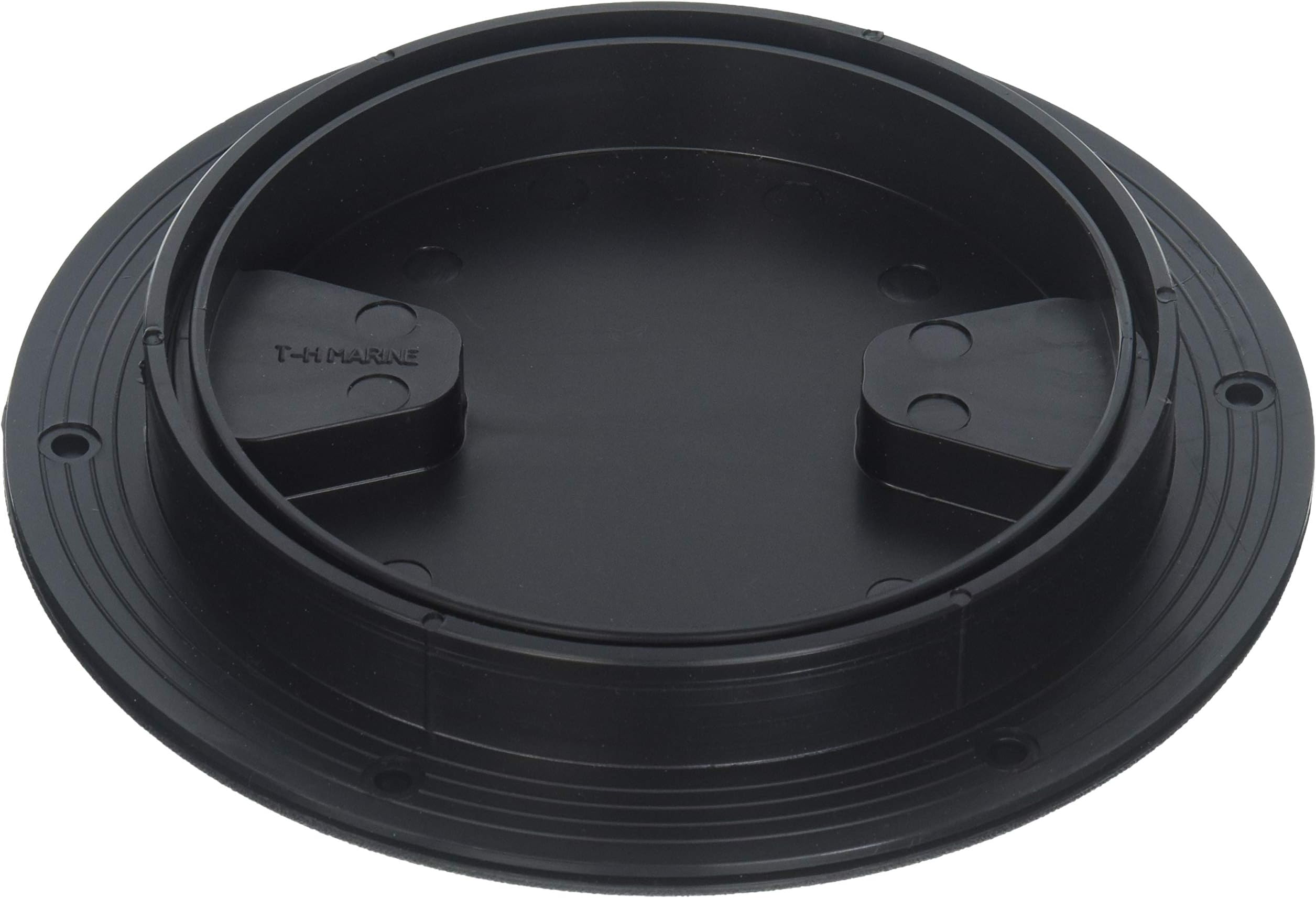 TH Marine DPS81DP SureSeal Screw Out Deck Plates, 8" Black