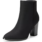 DREAM PAIRS Women's Ankle Boots Chunky Block Heel Booties