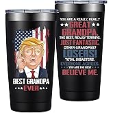 Grifarny Grandpa Gifts - Father's Day Gifts for Grandpas - Great Grandpas Christmas, Birthday Gift from Grandkids - Best Grandpa Ever Tumbler 20 oz
