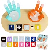 TOP BRIGHT Educational Learning Number Toy, Finger Counting Math Toys | Homeschool Supplies for Math Manipulates, Number Counting Blocks for Kids, Montessori Toy for 3 Year Old, Halloween Toys