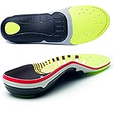 IFITNA High Arch Support Relief Pain Plantar Fasciitis Insoles Shoe Inserts for Men & Women Shock Absorb Cushion Heel,Work Boot Insole Standing All Day,Size 12