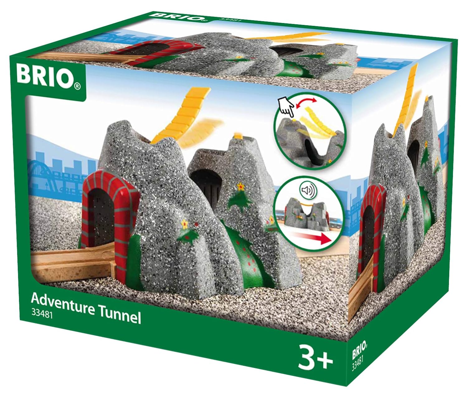 BRIO World 33481 Magischer Tunnel Eisenbahnzubehör für die BRIO