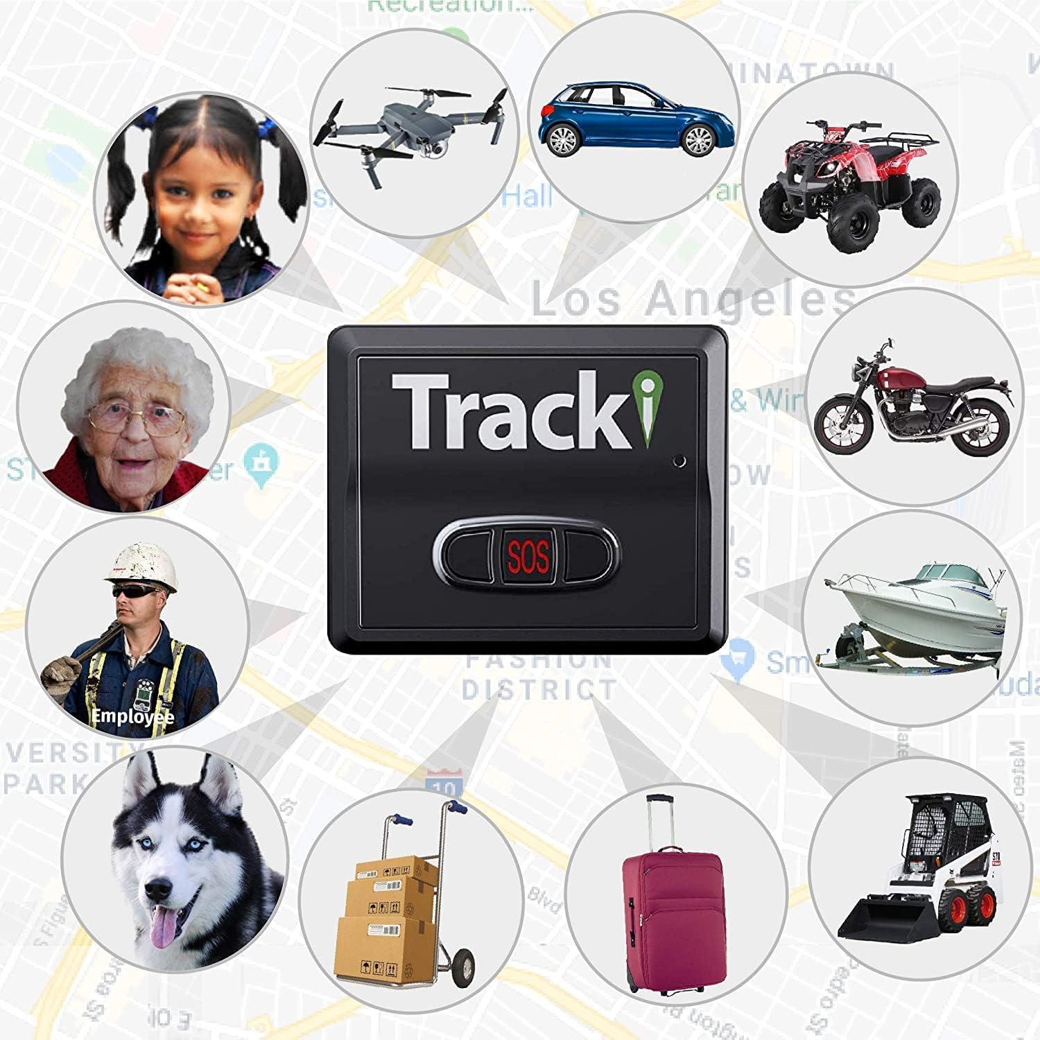 Tracki GPS Tracker for Vehicles, Car, Kids, Assets. Subscription Needed 4G LTE GPS Tracking Device. Unlimited Distance, US & Worldwide. Small Portable Real time Mini Magnetic