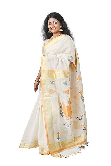 Kerala Handloom Handcrafted Design Saree