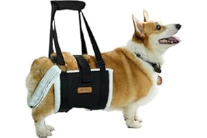 Dog Lift Harness Sling for Large Dogs - Adjustable No-Slip Rear Leg Support with Padding & Back Fixed Buckle, Hip Dysplasia/A