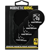 Mob Armor Magnetic Phone Mount Plates, Black (4 Pack) | Strong Adhesive Steel Discs, For MobNetic Maxx &amp; Mob Car Mounts, Compatible w/ Phone Magnet Plates, Vehicle Accessory