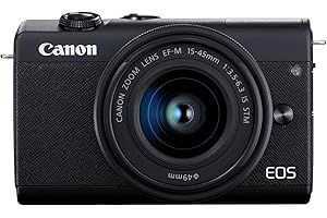 Canon EOS M200 Compact Mirrorless Digital Vlogging Camera with EF-M 15-45mm lens, Vertical 4K Video Support, 3.0-inch Touch P