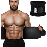 AMZBOSS Waist Trainer for Women & Men, Waist Sweat Band, Belly Band Sweat Belt, Stomach Wrap, Body Shaper Belt