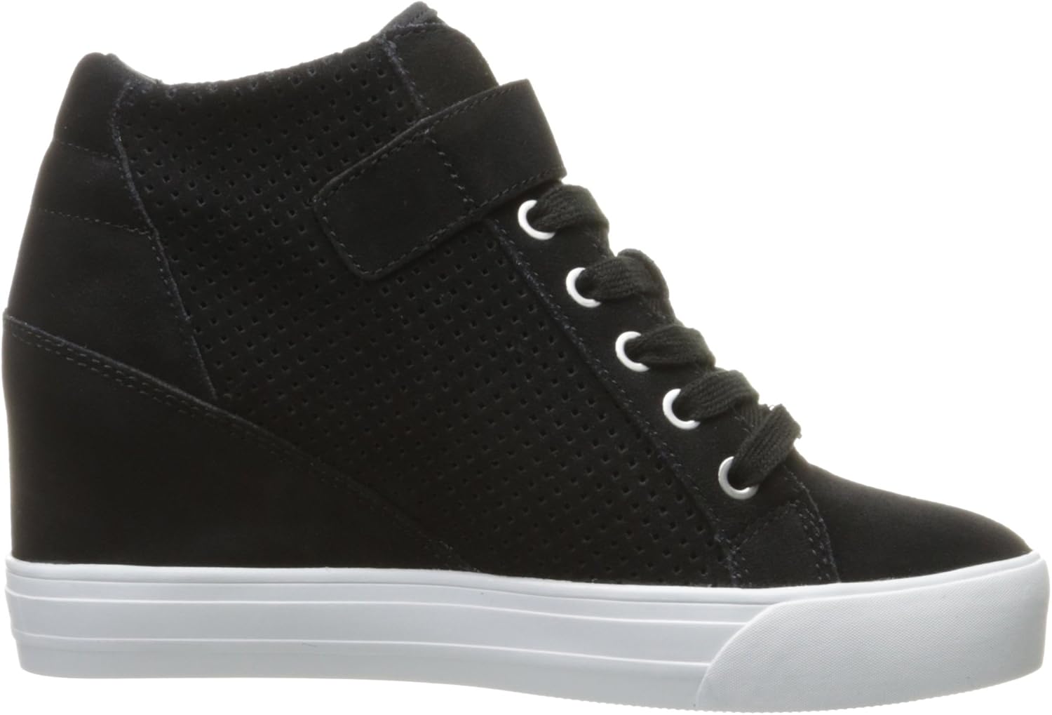 guess wedge sneakers white