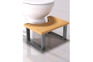 BEBSR Ergonomic Bathroom Toilet Stool for Healthier Bowel Movements - Easy-to-Use Poop Stool Improves Digestion and Reduces Constipation Comfort Suitable for Adults & Kids Compatible for squatty Potty
